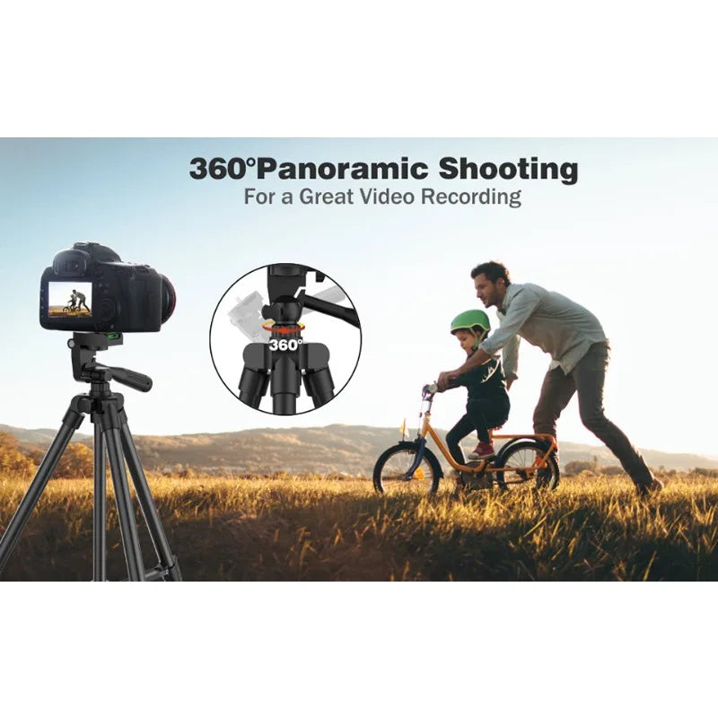 Live streaming stand aluminum alloy tripod with phone holder, digital single-lens reflex camera telescopic stand