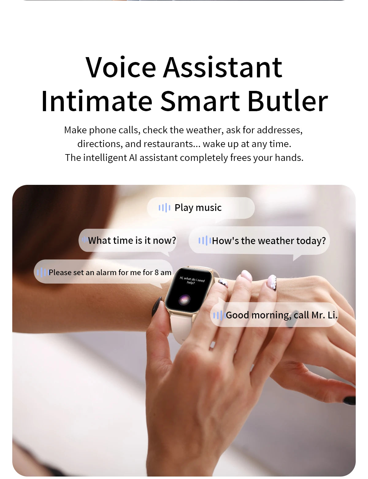 Smart Watch avec Suivi Rythme Cardiaque