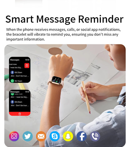 Smart Watch avec Suivi Rythme Cardiaque