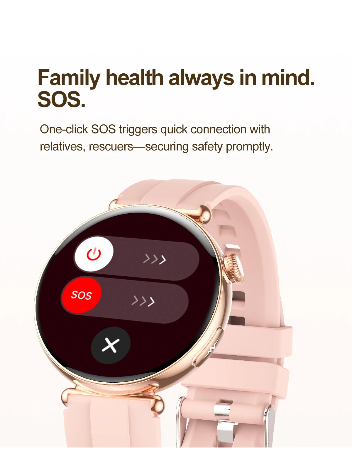 2026 New Women's Health Care Smartwatch ECG Blood Pressure Uric Acid Blood Lipids Sports IP68K Bluetooth call Fashion Smartwatch