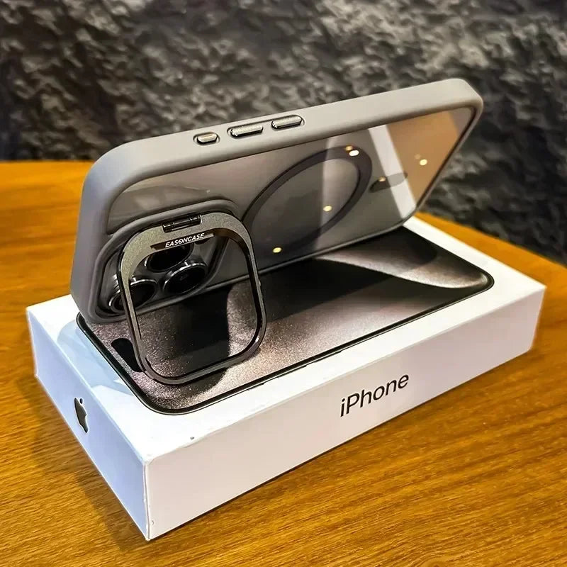 CoMang™ Coque magnétique Transparent avec support de bague anneau de protection pour iPhone13