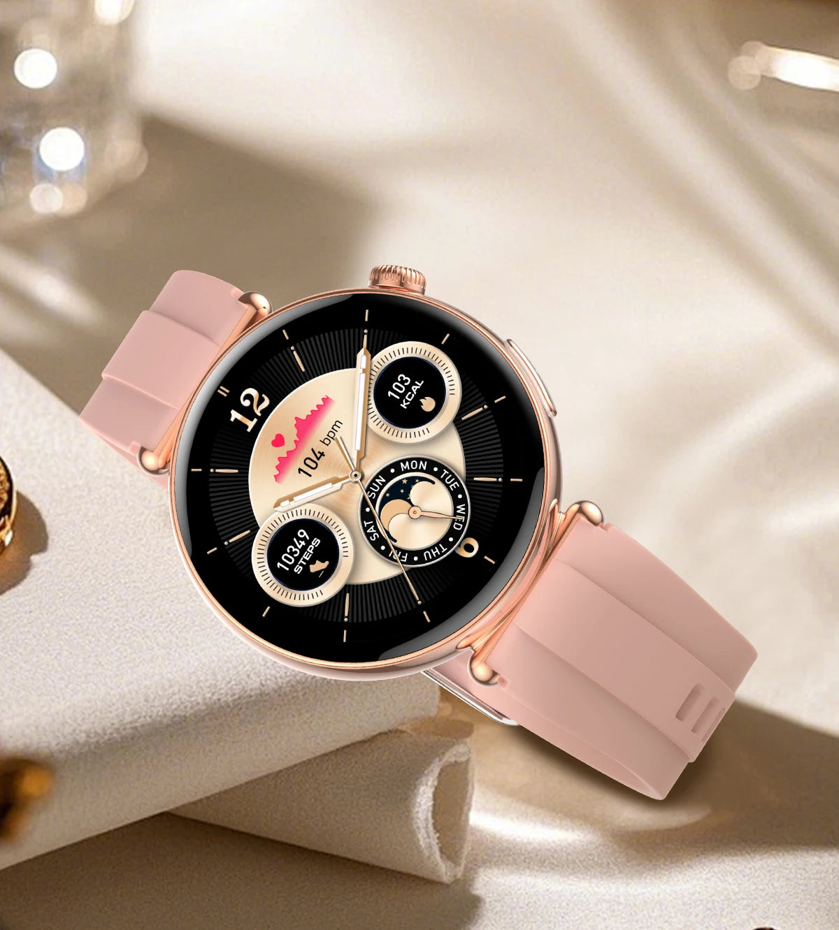 2026 New Women's Health Care Smartwatch ECG Blood Pressure Uric Acid Blood Lipids Sports IP68K Bluetooth call Fashion Smartwatch