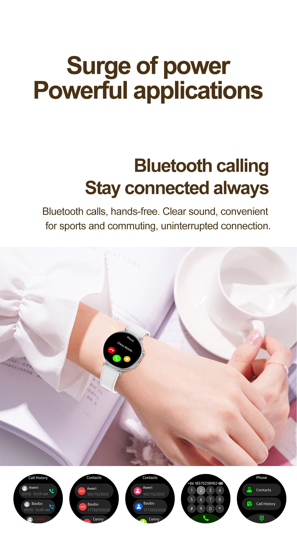 2026 New Women's Health Care Smartwatch ECG Blood Pressure Uric Acid Blood Lipids Sports IP68K Bluetooth call Fashion Smartwatch