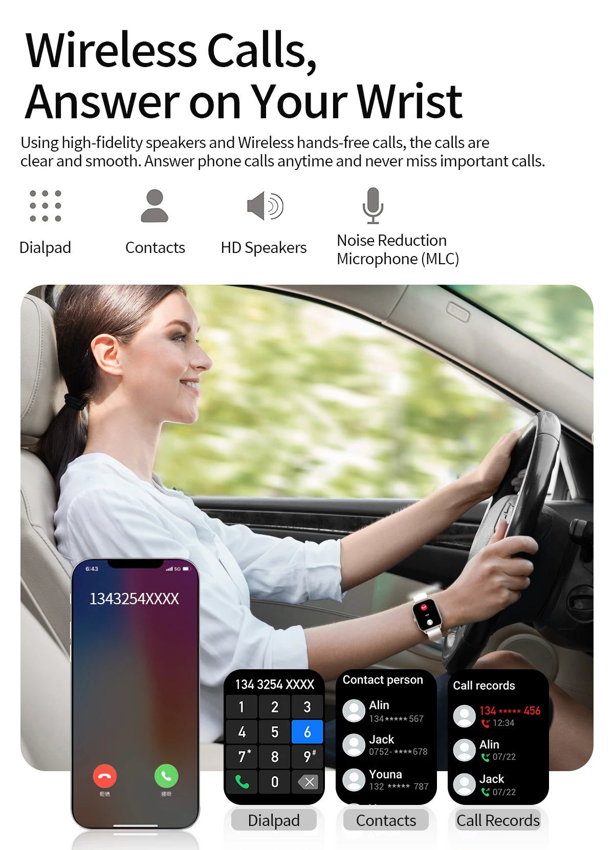 Smart Watch avec Suivi Rythme Cardiaque