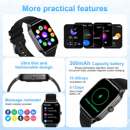 Smart Watch avec Suivi Rythme Cardiaque