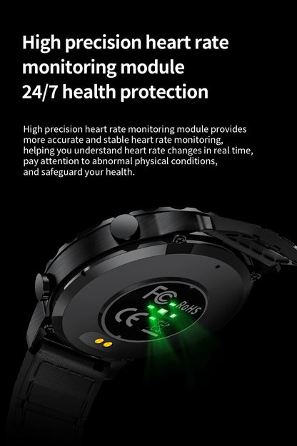 LIGE 2026 New Outdoor Sports Smart Watch Men 1.85“ HD Screen Heart Rate Bluetooth Call IP68 Waterproof Business Smartwatch Men