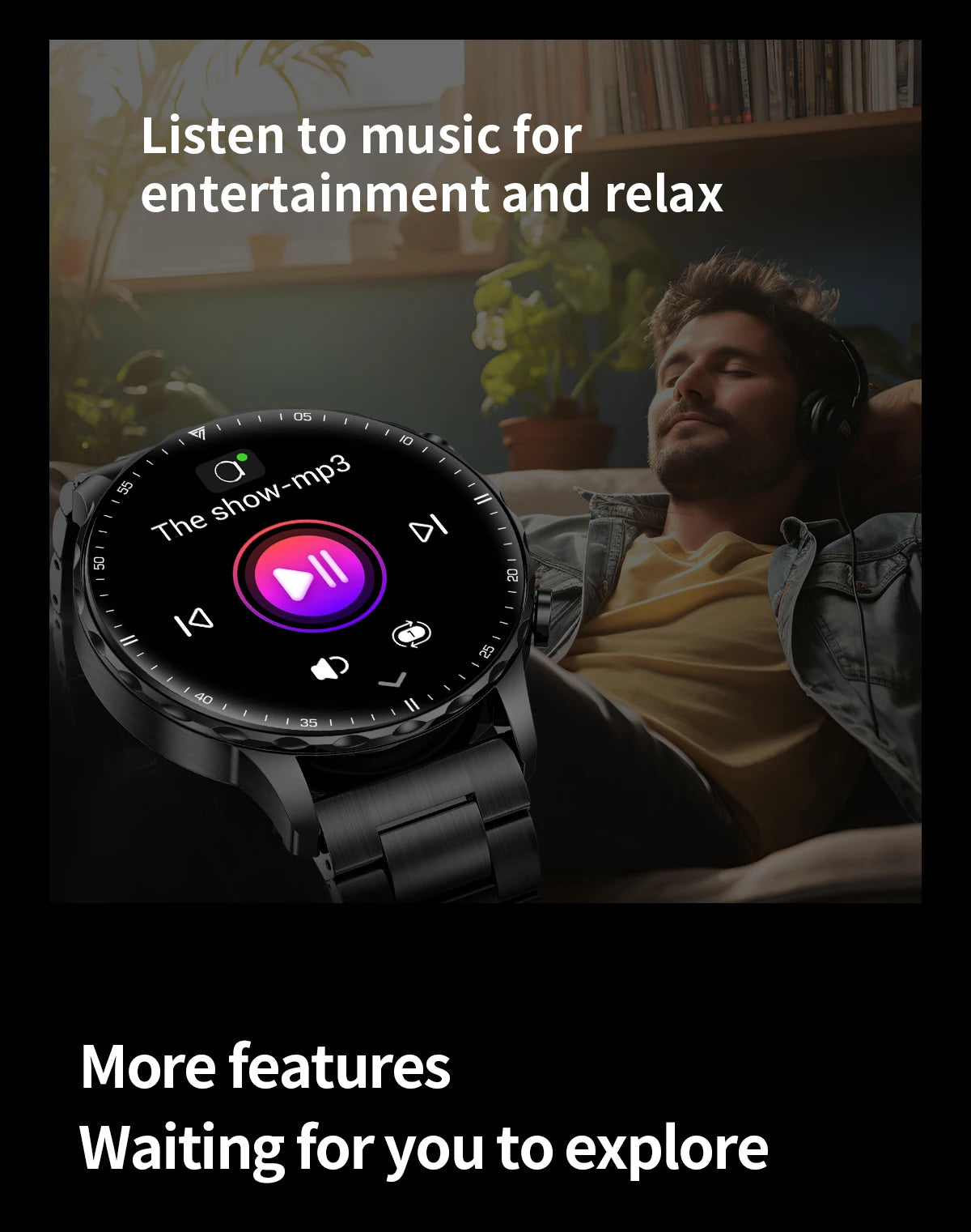 LIGE 2026 New Outdoor Sports Smart Watch Men 1.85“ HD Screen Heart Rate Bluetooth Call IP68 Waterproof Business Smartwatch Men