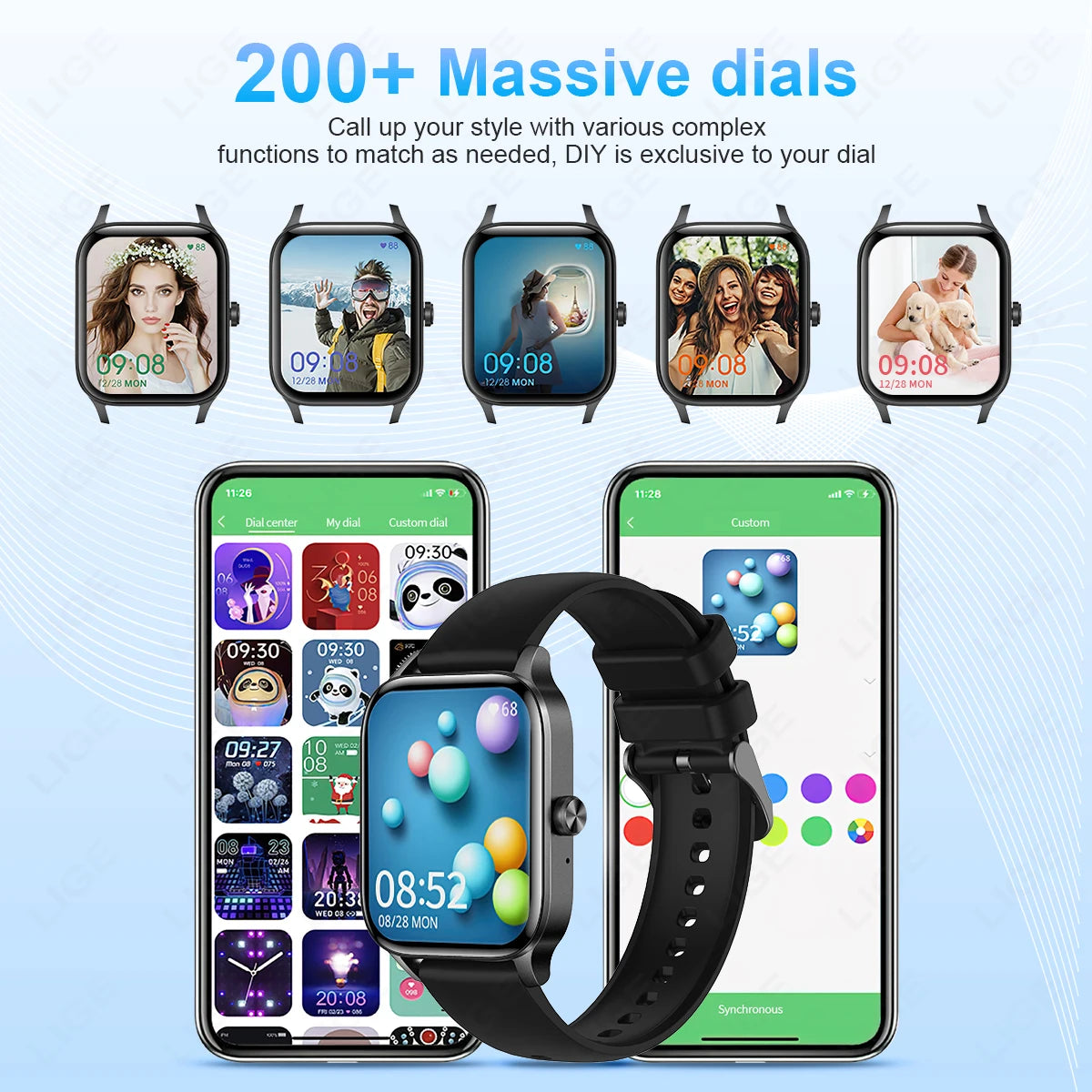 Smart Watch avec Suivi Rythme Cardiaque