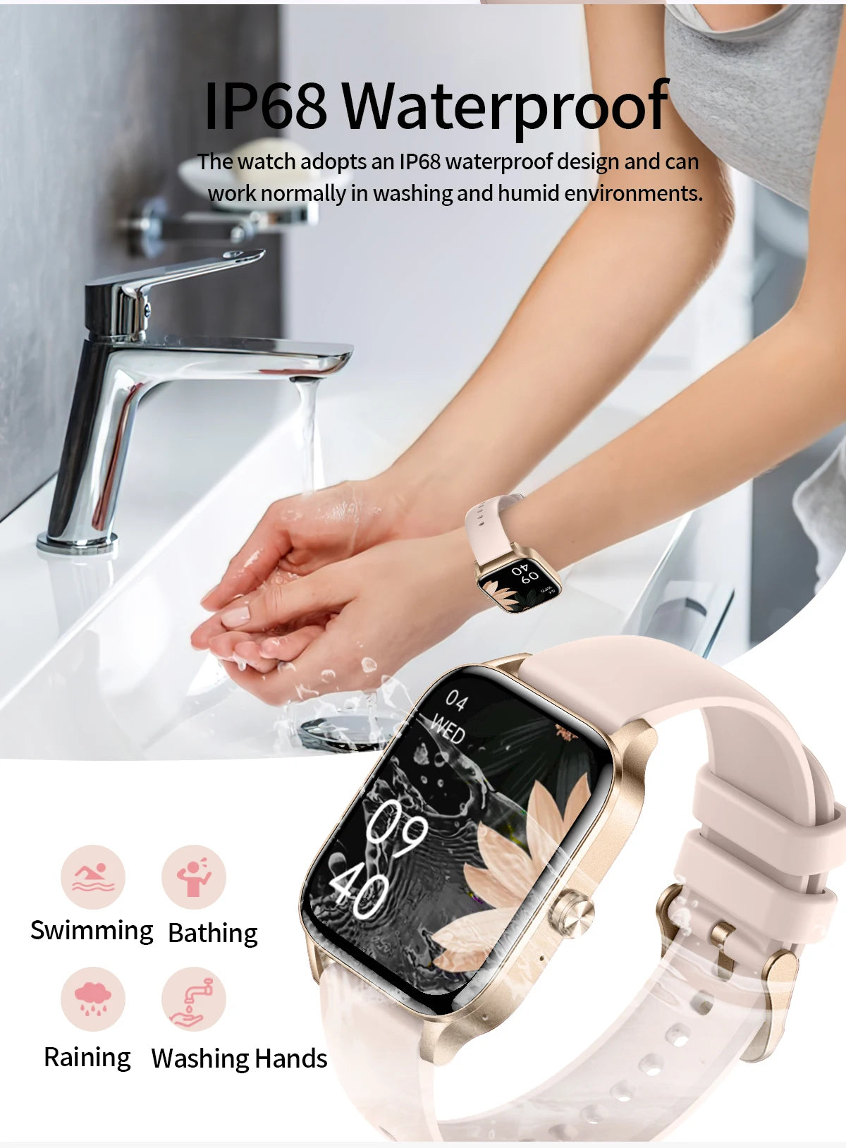Smart Watch avec Suivi Rythme Cardiaque