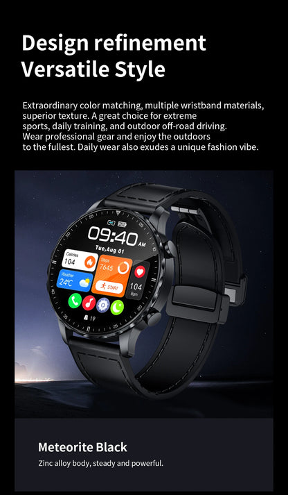 LIGE 2026 New Outdoor Sports Smart Watch Men 1.85“ HD Screen Heart Rate Bluetooth Call IP68 Waterproof Business Smartwatch Men