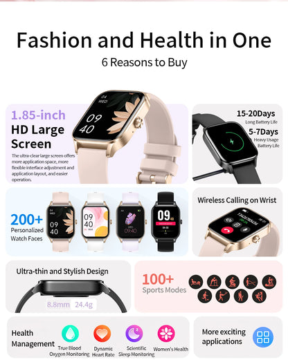 Smart Watch avec Suivi Rythme Cardiaque
