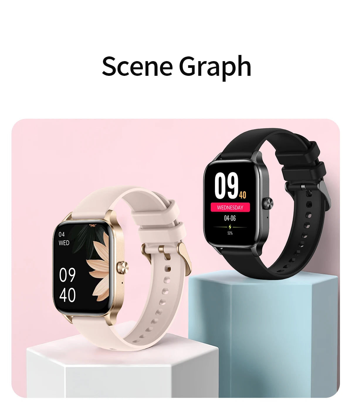 Smart Watch avec Suivi Rythme Cardiaque
