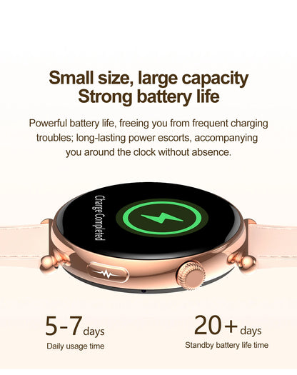 2026 New Women's Health Care Smartwatch ECG Blood Pressure Uric Acid Blood Lipids Sports IP68K Bluetooth call Fashion Smartwatch
