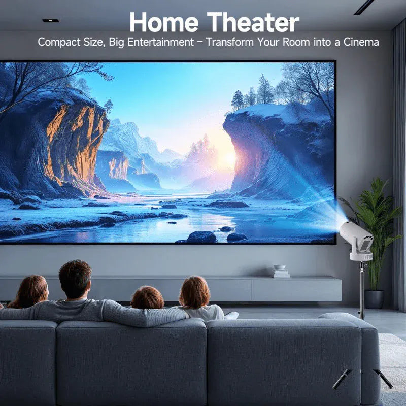 mini projecteur video film en famille 