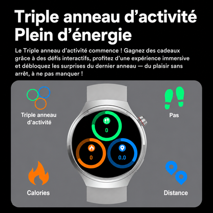 Montre Connectée Homme 5 Pro 2026 – GPS, NFC, Bluetooth