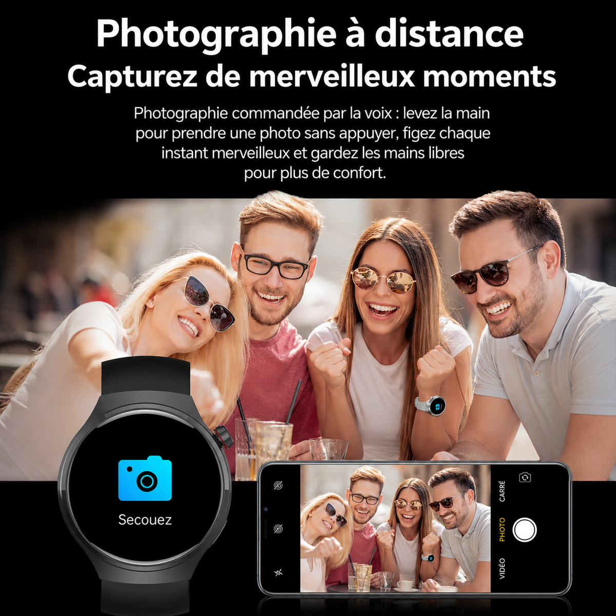 Montre Connectée Homme 5 Pro 2026 – GPS, NFC, Bluetooth