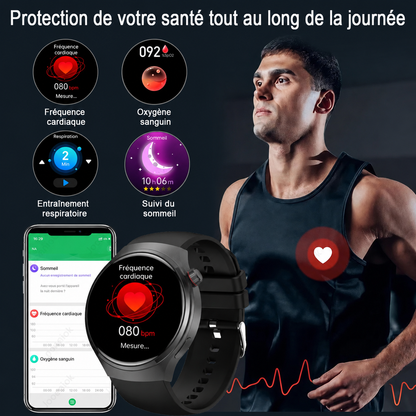 Montre Connectée Homme 5 Pro 2026 – GPS, NFC, Bluetooth