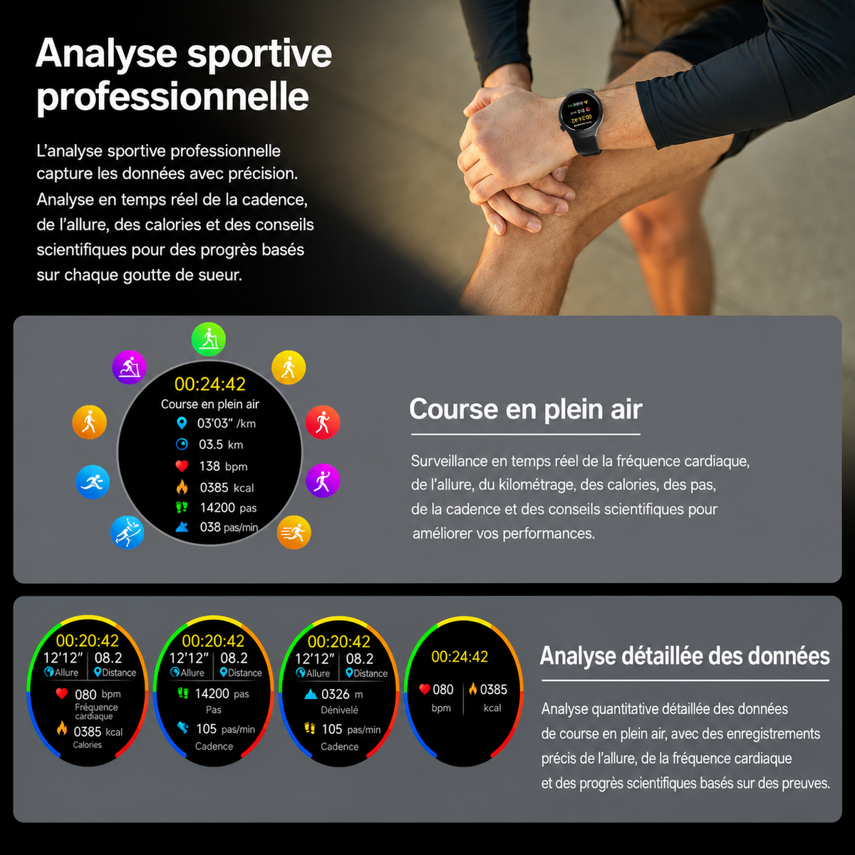 Montre Connectée Homme 5 Pro 2026 – GPS, NFC, Bluetooth
