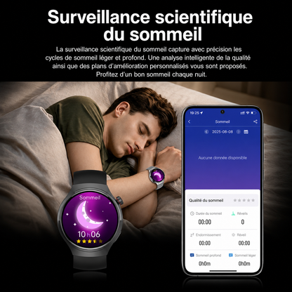 Montre Connectée Homme 5 Pro 2026 – GPS, NFC, Bluetooth