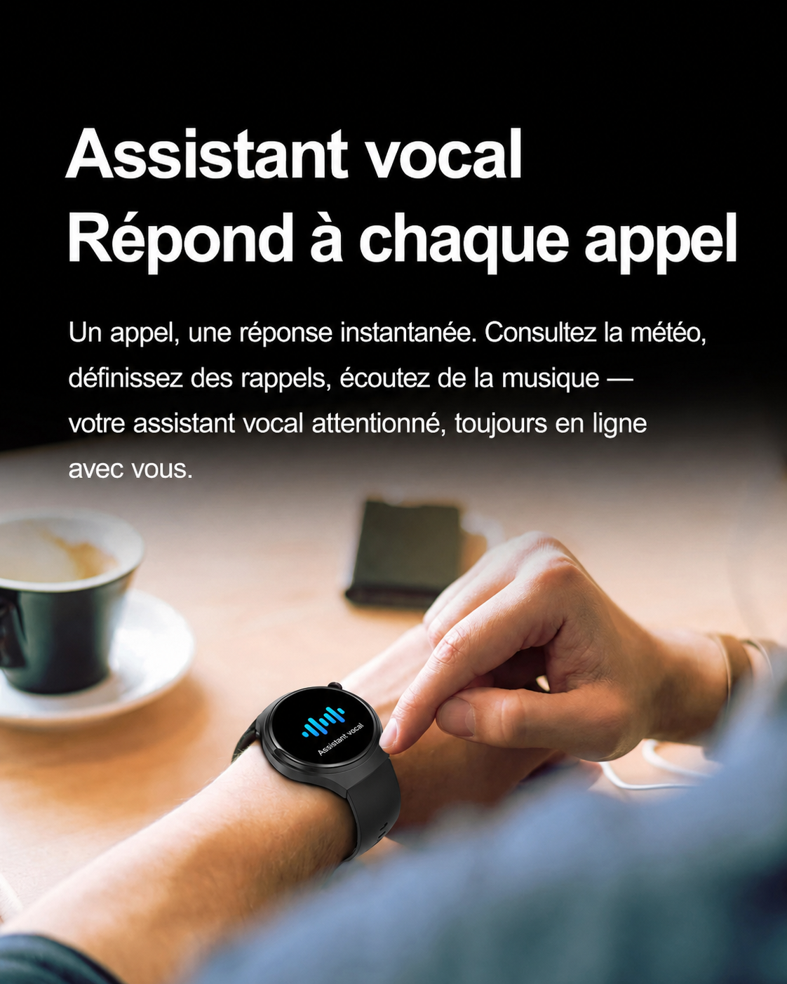 Montre Connectée Homme 5 Pro 2026 – GPS, NFC, Bluetooth