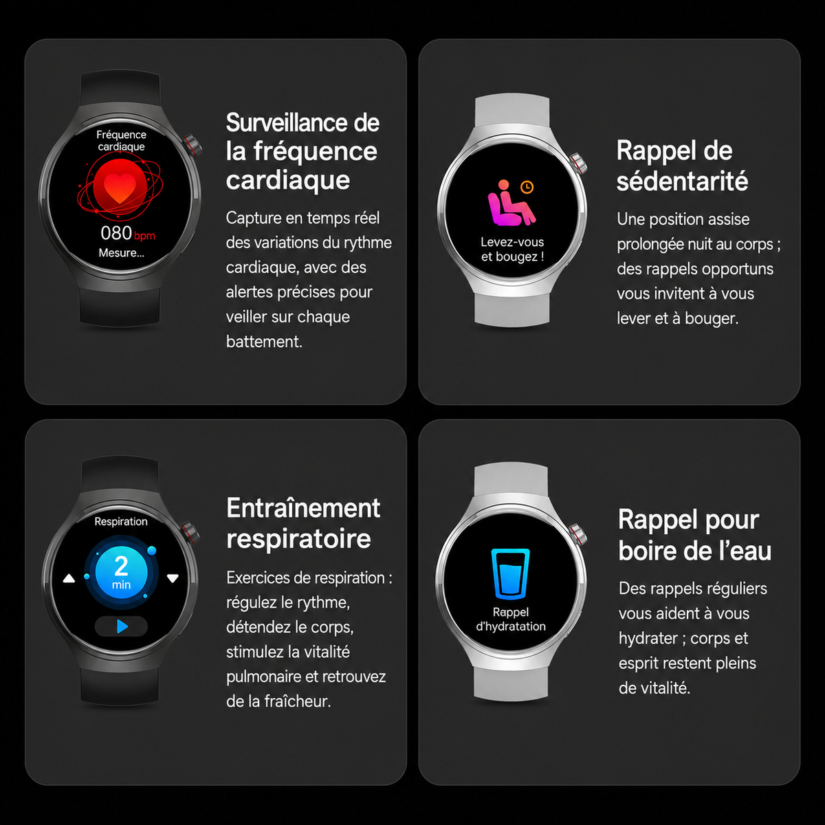 Montre Connectée Homme 5 Pro 2026 – GPS, NFC, Bluetooth