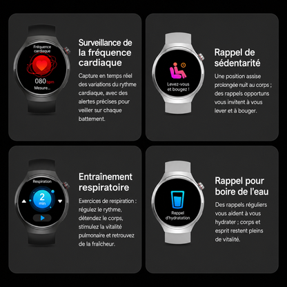 Montre Connectée Homme 5 Pro 2026 – GPS, NFC, Bluetooth