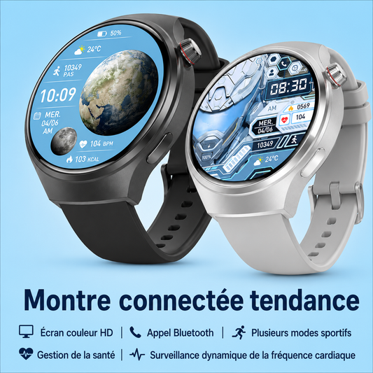 Montre Connectée Homme 5 Pro 2026 – GPS, NFC, Bluetooth