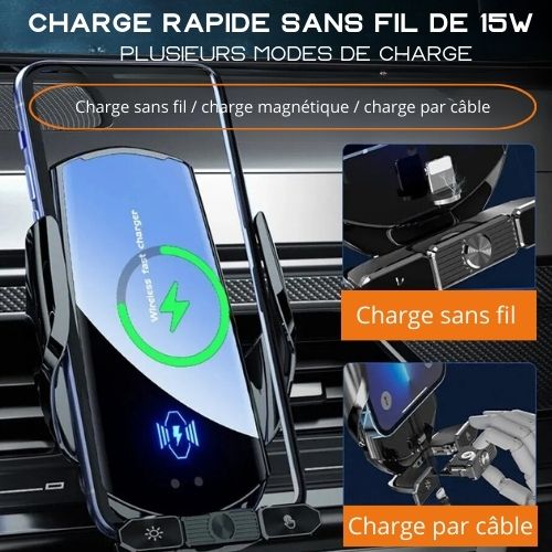 PhoneFriend™ | SUPPORT ET STATION DE CHARGE RAPIDE 2-EN-1 POUR IPHONE ET ANDROID - Zarriver