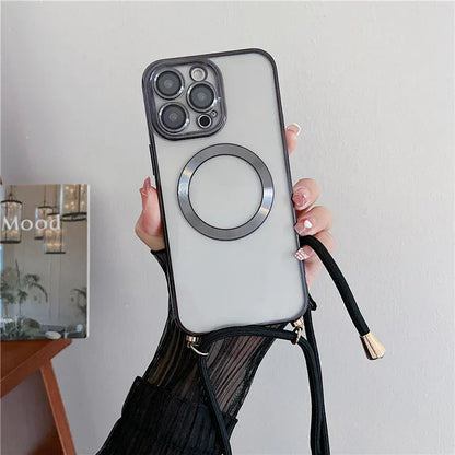 Zarriver Black / Case & Strap / For iPhone Air Coque transparente iPhone16 et iPhone17 | UltraShield