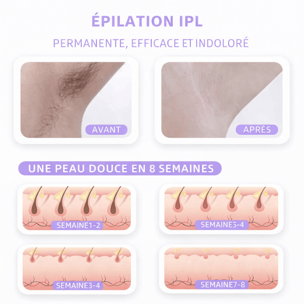 Zarriver Épilateur Laser Visage & Corps Permanent | LaserGlow