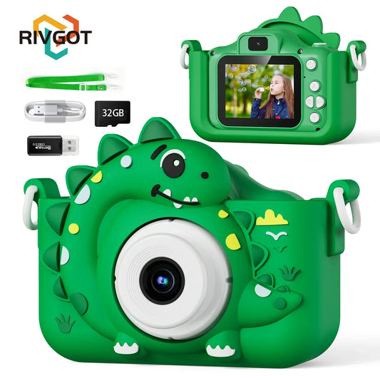 Zarriver Green With 32G Card Appareil photo enfant | Ludikid