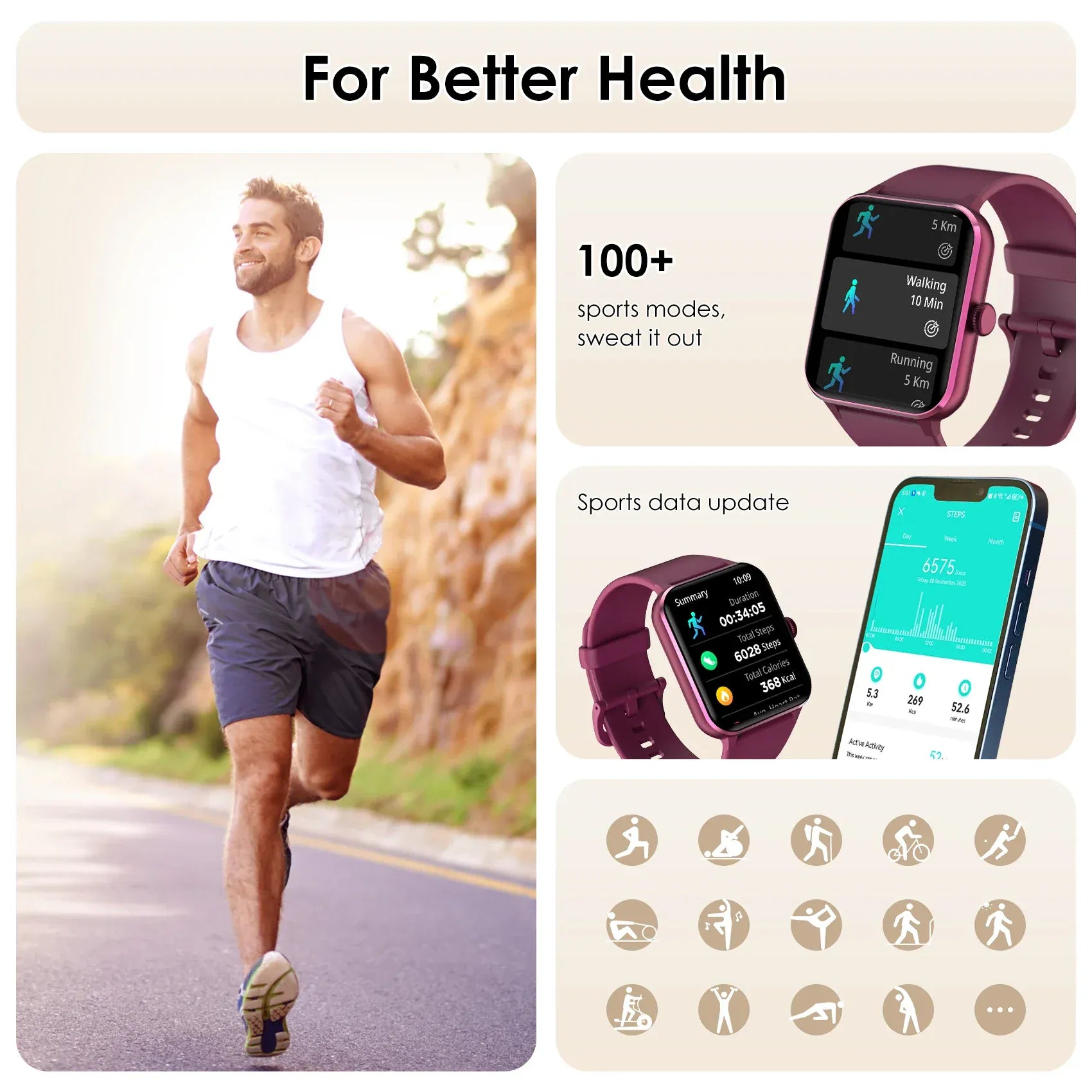 Zarriver Montre connectée Blackview R50 | SportTech