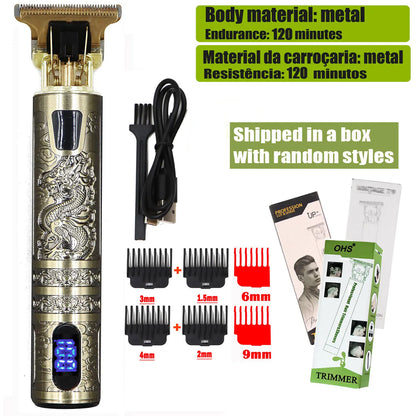Zarriver OHS SL1 DRAGON T9 Hair Clipper Repair Beard Shaving Body Hair Trimmer Clippers Electric Machine Men Haircut Machine 0mm Barber Shaver