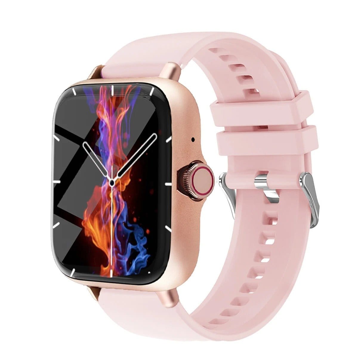Zarriver Pink TimeScope™ Montre intelligente pour homme et femme, iPhone et Android