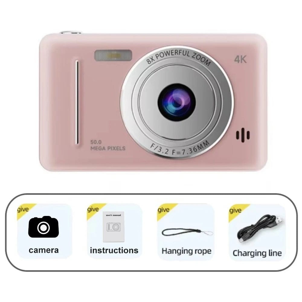 Zarriver Rose Appareil photo compact | Ultra HD Premium