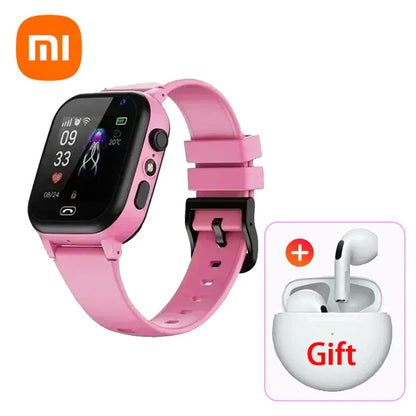 Zarriver Rose et Écouteur Blanc Montre connectée enfant | KidSecure GPS