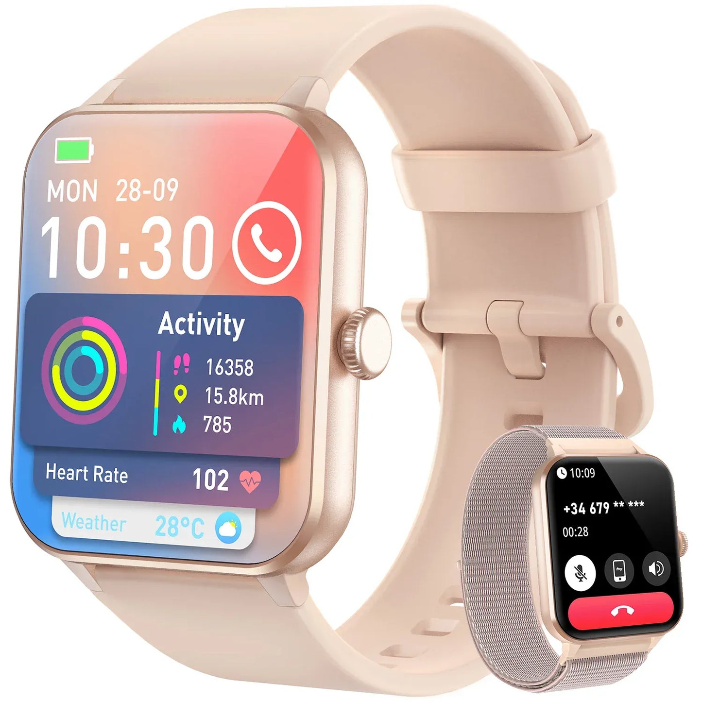 Zarriver Rose Montre connectée Blackview R50 | SportTech