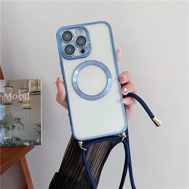 Zarriver Sierra Blue / Case & Strap / For iPhone 17 Pro Coque transparente iPhone16 et iPhone17 | UltraShield