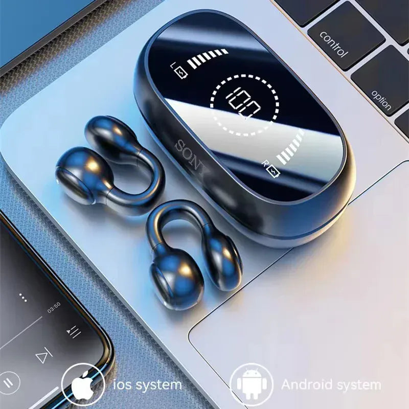 Zarriver Sony Wireless Earbuds Bluetooth Headset Charging Noise Reduction Earphones Bone Conduction Headphones Cable Sport With Mic free