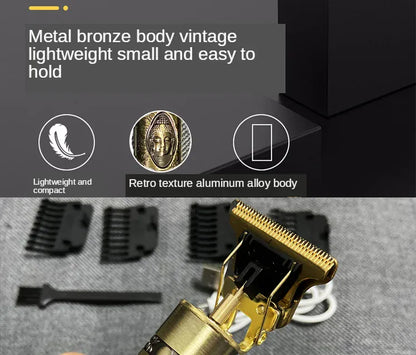 Zarriver T9 Hair Clipper Repair Beard Shaving Body Hair Trimmer Clippers Electric Machine Men Haircut Machine 0mm Barber Shaver
