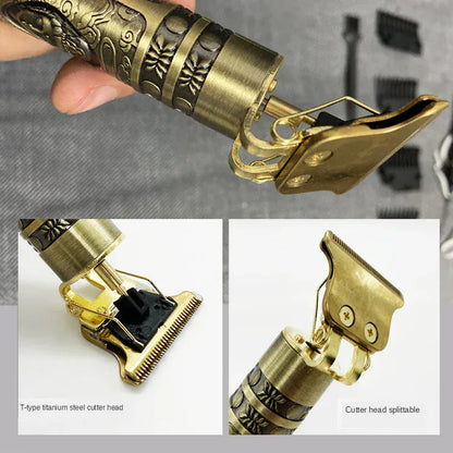 Zarriver T9 Hair Clipper Repair Beard Shaving Body Hair Trimmer Clippers Electric Machine Men Haircut Machine 0mm Barber Shaver