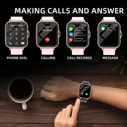 Zarriver TimeScope™ Montre intelligente pour homme et femme, iPhone et Android