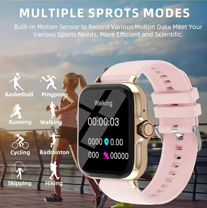 Zarriver TimeScope™ Montre intelligente pour homme et femme, iPhone et Android