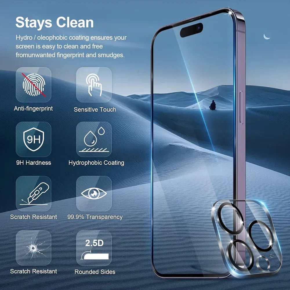 Zarriver Verre Trempé pour iPhone17 avec Protecteur Caméra | ShieldPro