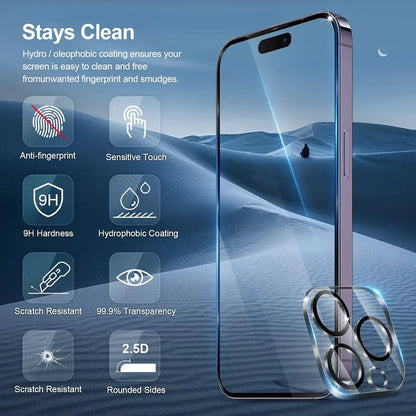Zarriver Verre Trempé pour iPhone17 avec Protecteur Caméra | ShieldPro