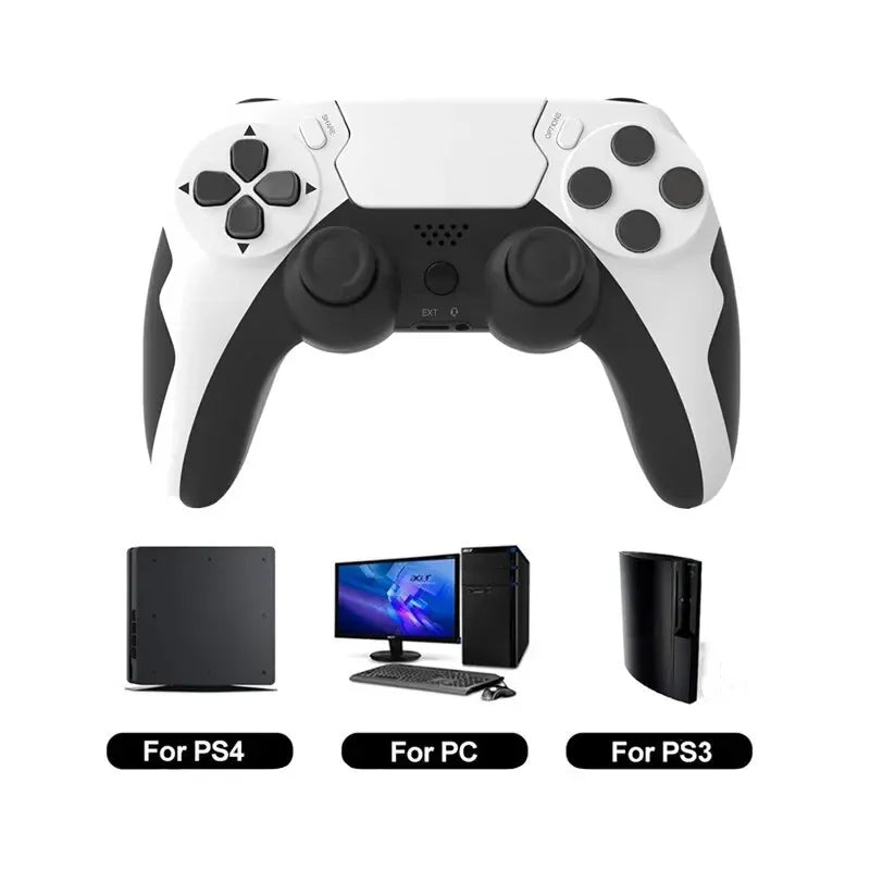 Zarriver White Black Manette de jeu USB avec double vibration pour Xbox 360 et PC Windows